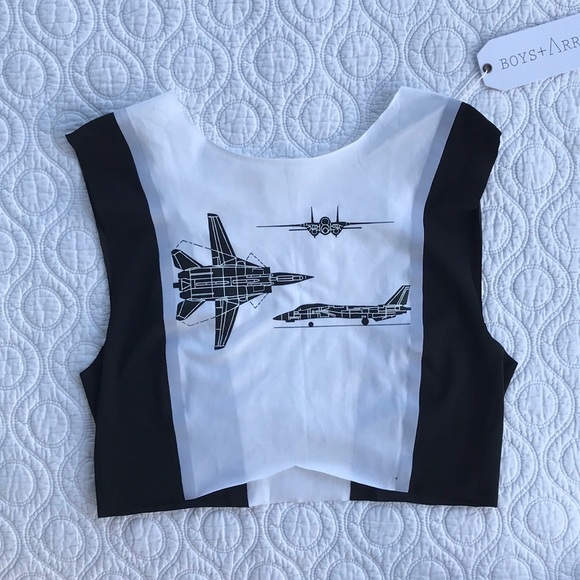 Boys + Arrows Other - RARE Boys + Arrows Aeroplane Sleeveless Top